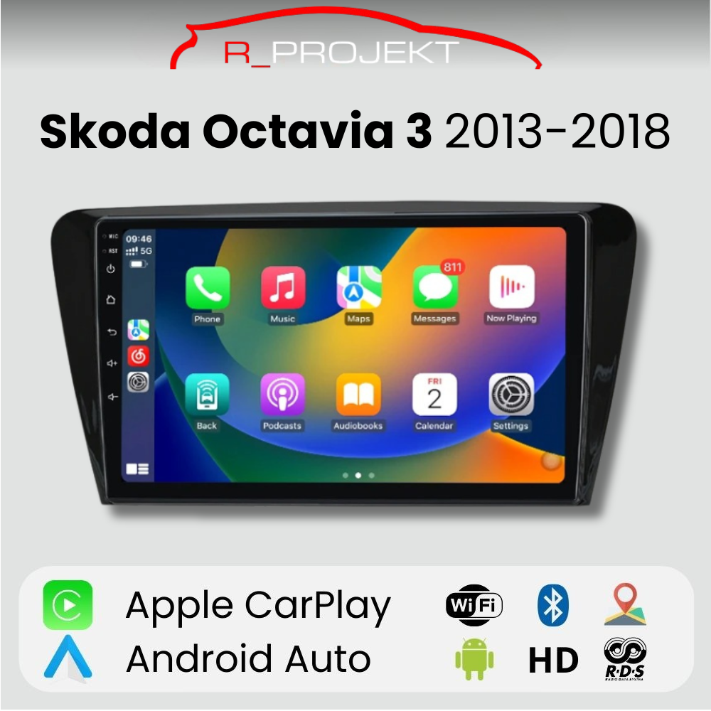 Android Auto Radio Carplay Skoda Octavia 3 2013-2018