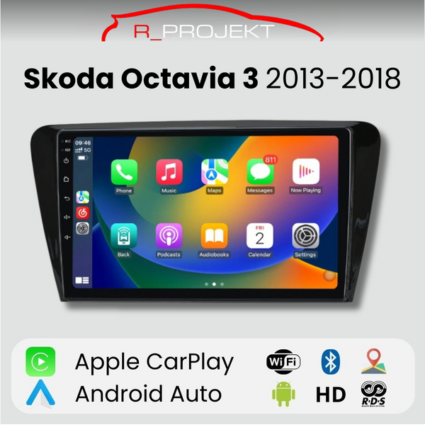 Android Auto Carplay Screen Skoda Octavia 3 2013-2018