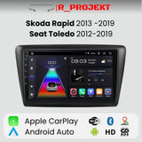 Radio Android Auto Carplay Skoda Rapid 2013 -2019 Seat Toledo 2012-2019