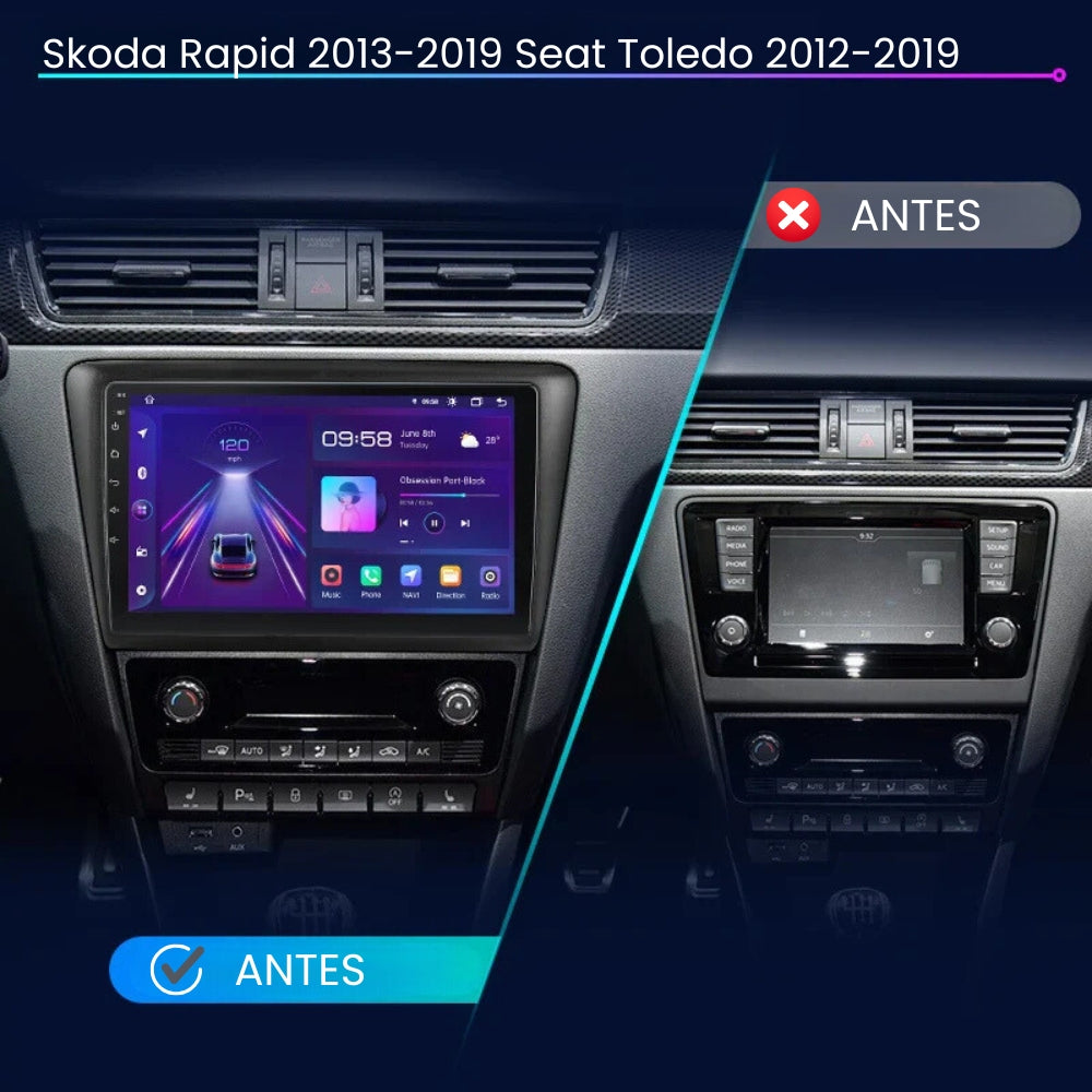 Android Auto Radio Carplay Skoda Rapid 2013 -2019 Seat Toledo 2012-2019