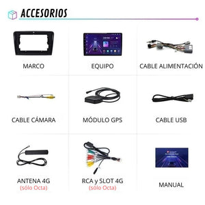 Android Auto Carplay Screen Skoda Superb 2 2008 - 2015