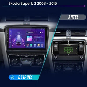 Android Auto Carplay Screen Skoda Superb 2 2008 - 2015