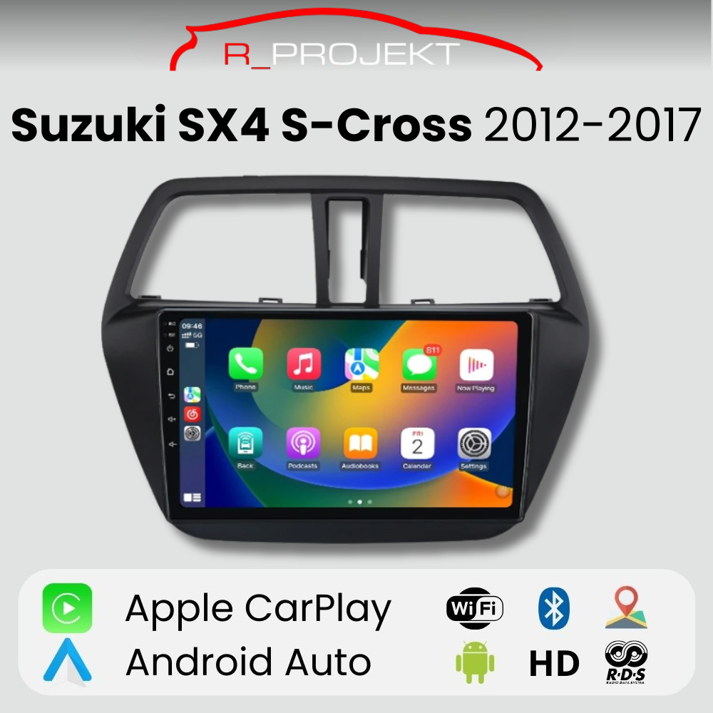 Android Auto Radio Carplay Suzuki SX4 S-Cross 2012-2017