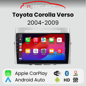 Pantalla Android Auto Carplay Toyota Corolla Verso 2004-2009