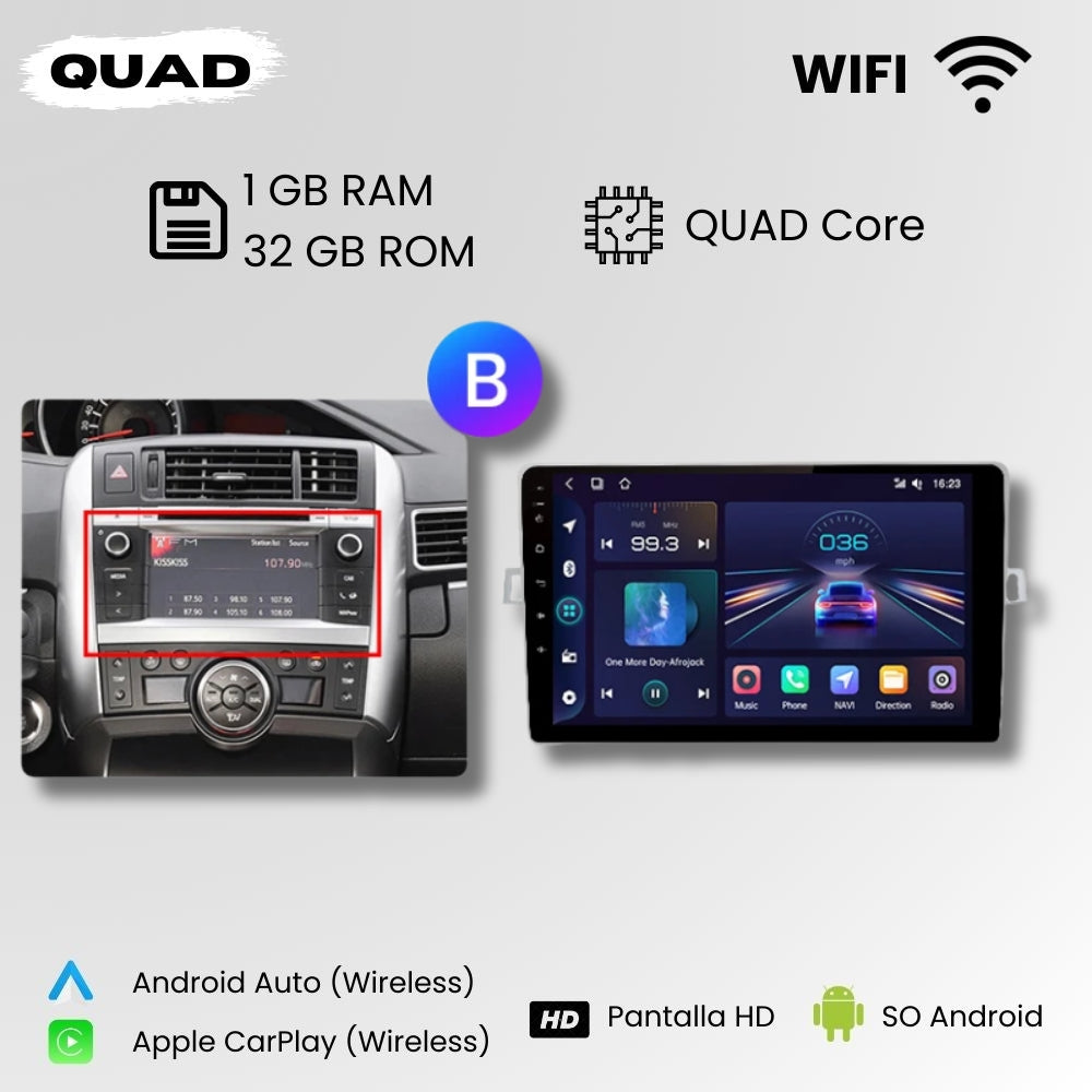 Radio Android Auto Carplay Toyota Corolla Verso 2009 - 2018