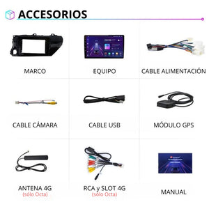 Android Auto Carplay Screen Toyota Hilux 2015 - 2020