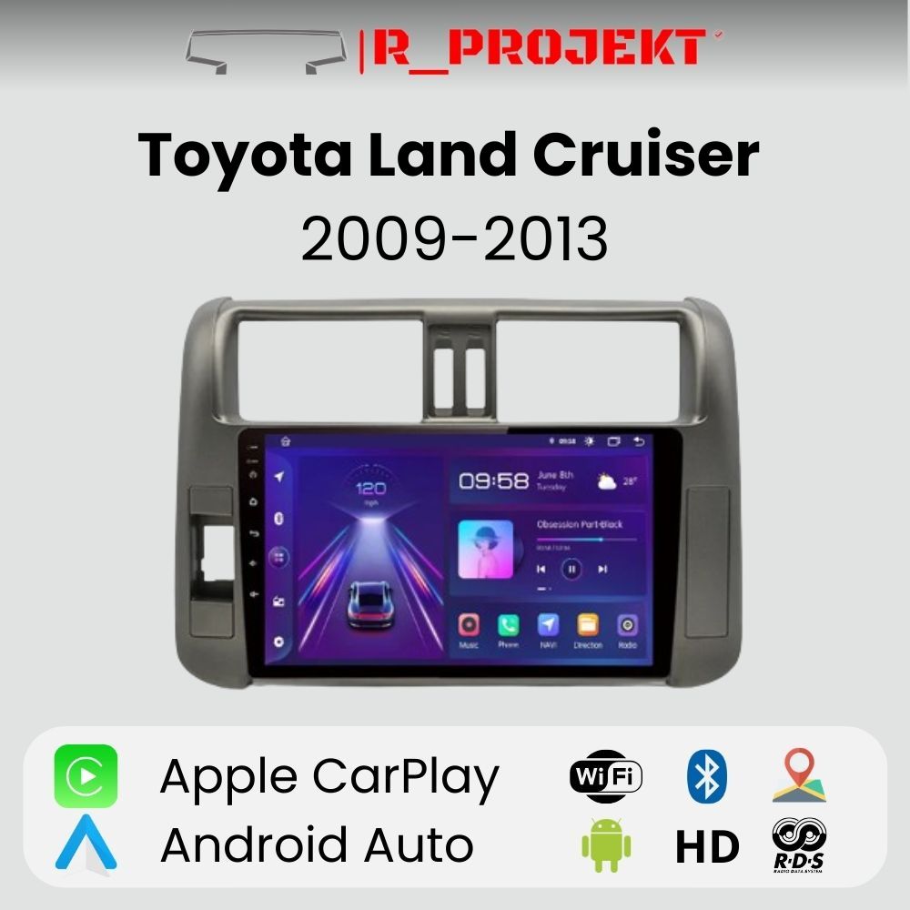 Radio Android Auto Carplay Toyota Land Cruiser 2009 - 2013