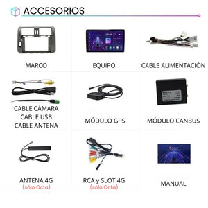 Android Auto Carplay Screen Toyota Land Cruiser 2009-2013