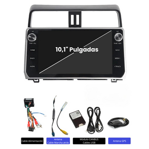 Pantalla Android Auto Carplay Toyota Land Cruiser 2018-2023