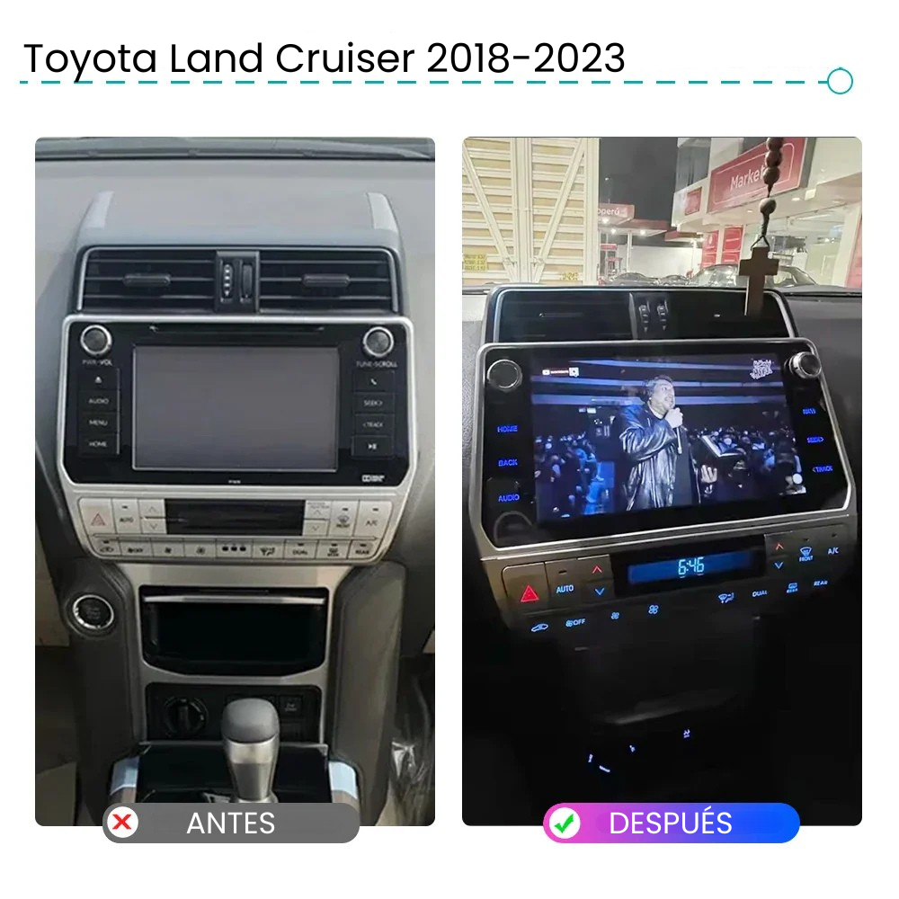 Radio Android Auto Carplay Toyota Land Cruiser 2018-2023