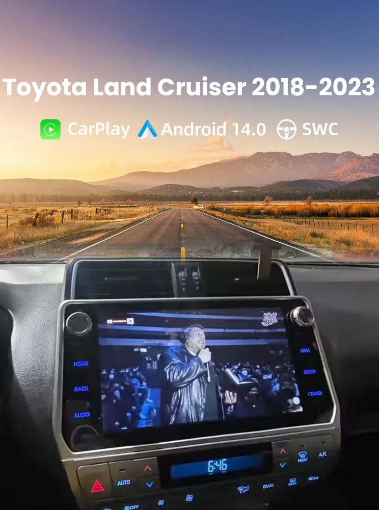 Radio Android Auto Carplay Toyota Land Cruiser 2018-2023