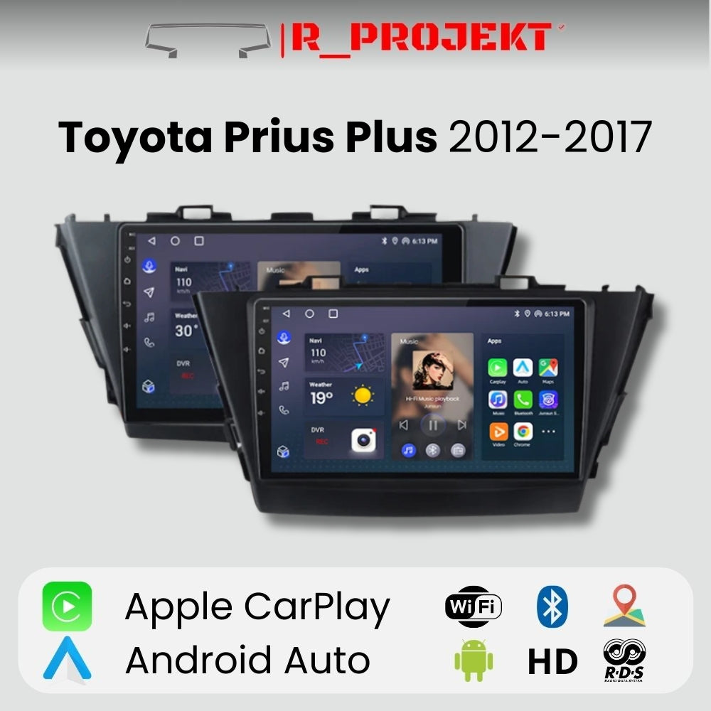 Radio Android Auto Carplay Toyota Prius Plus 2012 - 2017