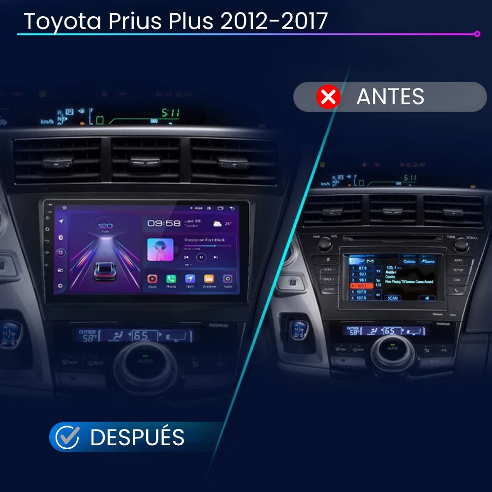 Radio Android Auto Carplay Toyota Prius Plus 2012 - 2017