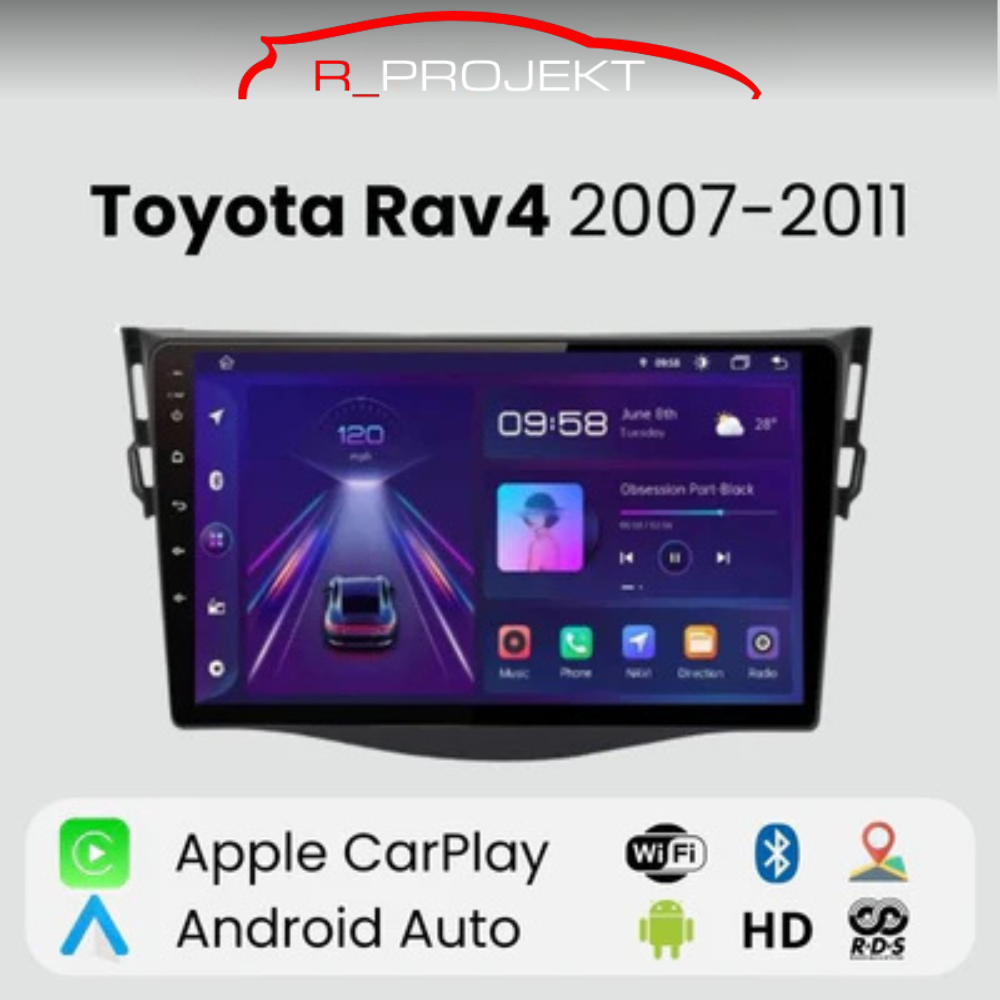 Android Autoradio Carplay Toyota RAV4 RAV 4 2007-2011