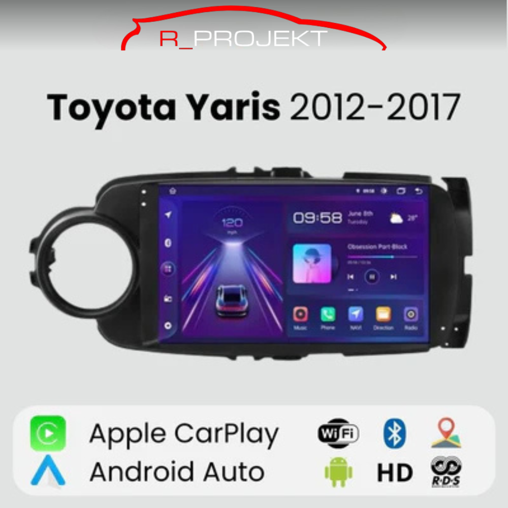 Radio Android Auto Carplay Toyota Yaris 2012 - 2017