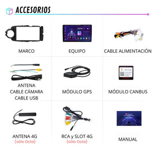 Android Auto Carplay Screen Toyota Yaris 2012-2017