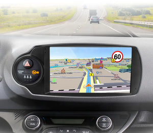 Android Auto Carplay Screen Toyota Yaris 2012-2017