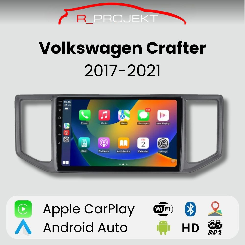 Android Auto Carplay Screen Volkswagen Crafter 2017-2021