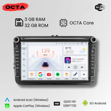 Radio Android Auto Carplay Volkswagen Golf 5 6 Passat B6 B7 Eos Touran Tiguan Scirocco Octavia Fabia