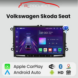 Radio Android Auto Carplay Volkswagen Golf 5 6 Passat B6 B7 Leon Eos Touran Sharan Tiguan Scirocco Octavia Fabia