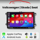 Android Auto Radio Carplay Volkswagen Golf 5 6 Passat B6 B7 Leon Eos Touran Sharan Tiguan Scirocco Octavia Fabia