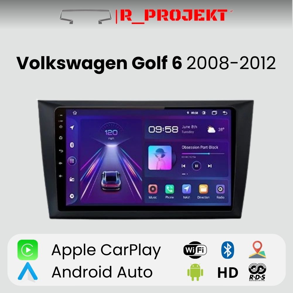 Android Autoradio Carplay Volkswagen <tc>Golf</tc> 6 2008-2016