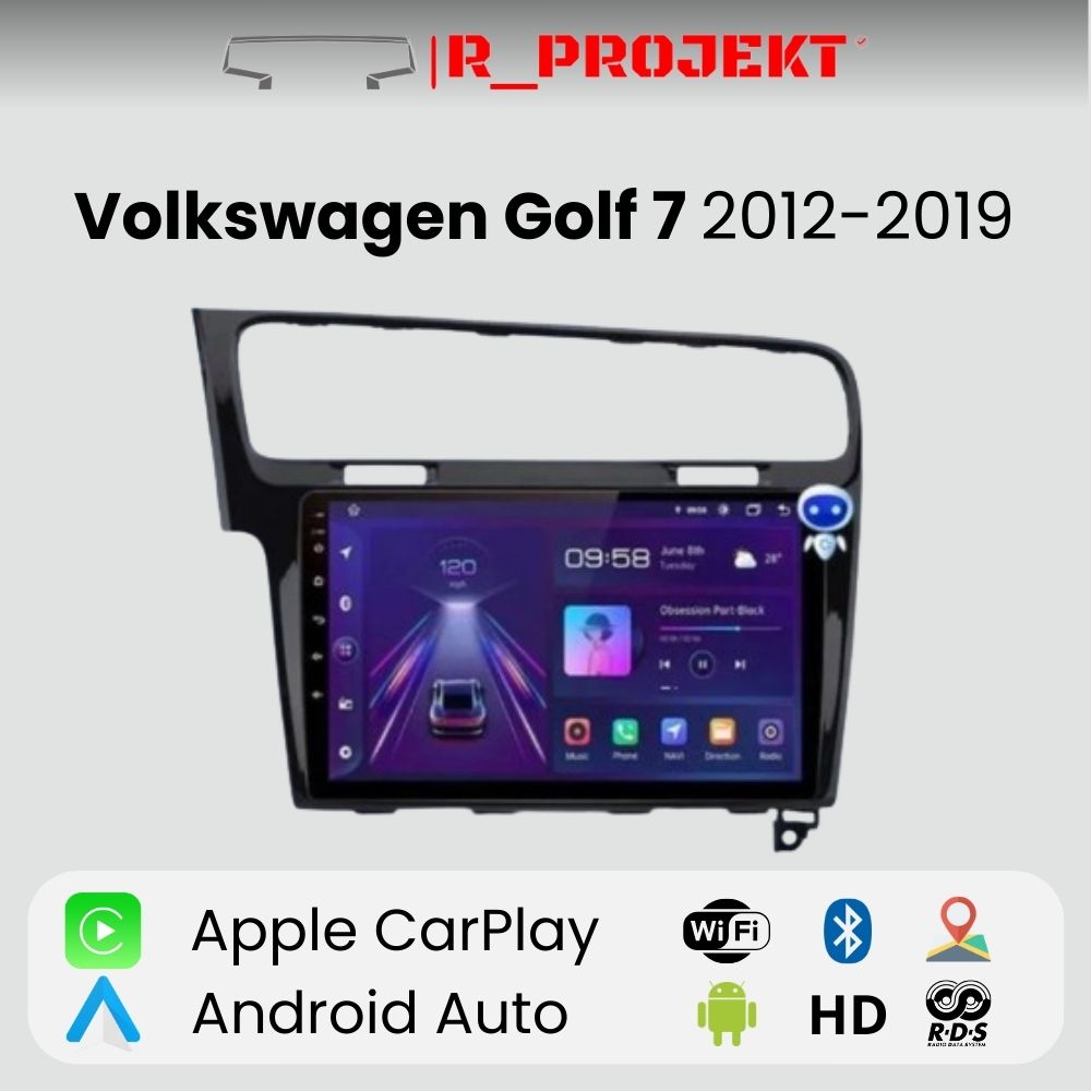 Touch Screen radio Android Auto Carplay Volkswagen Golf 7 