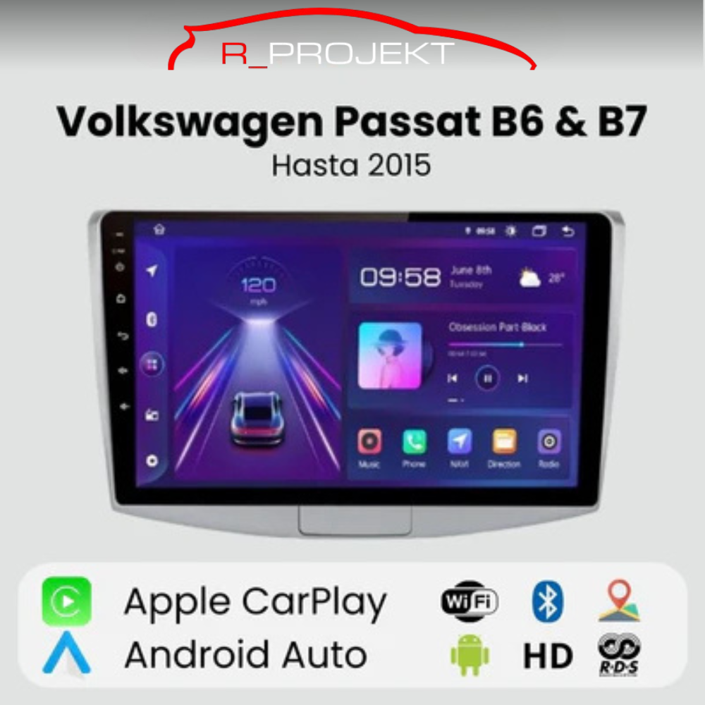 Radio Android Auto Carplay Volkswagen Passat B6 B7 CC 2010-2015