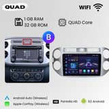 Android Autoradio Carplay Volkswagen Tiguan 2006-2016