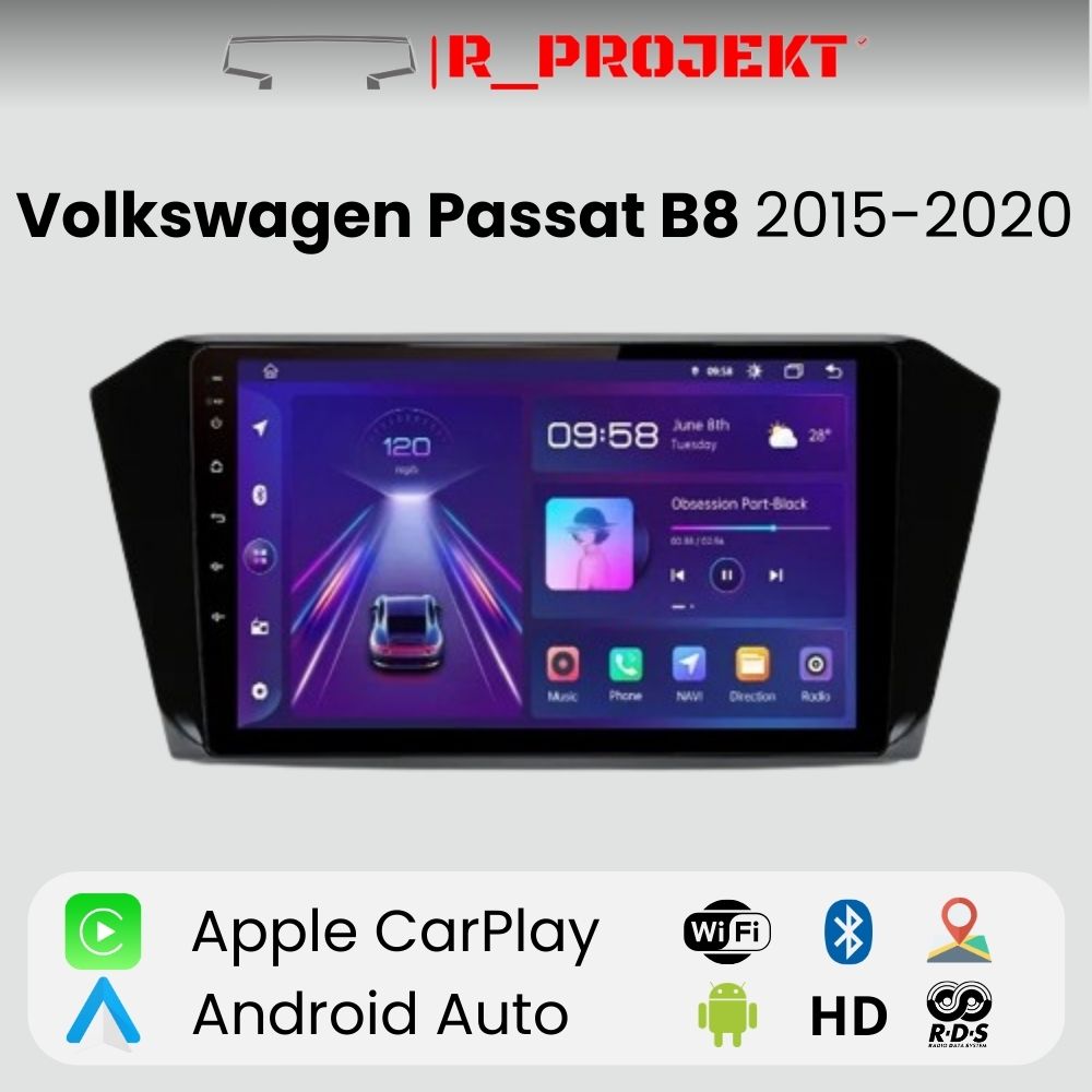 Android Autoradio Carplay Volkswagen Passat B8 2015 - 2020