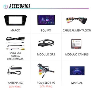 Android Auto Carplay screen for Volkswagen Passat B8 2015 - 2020