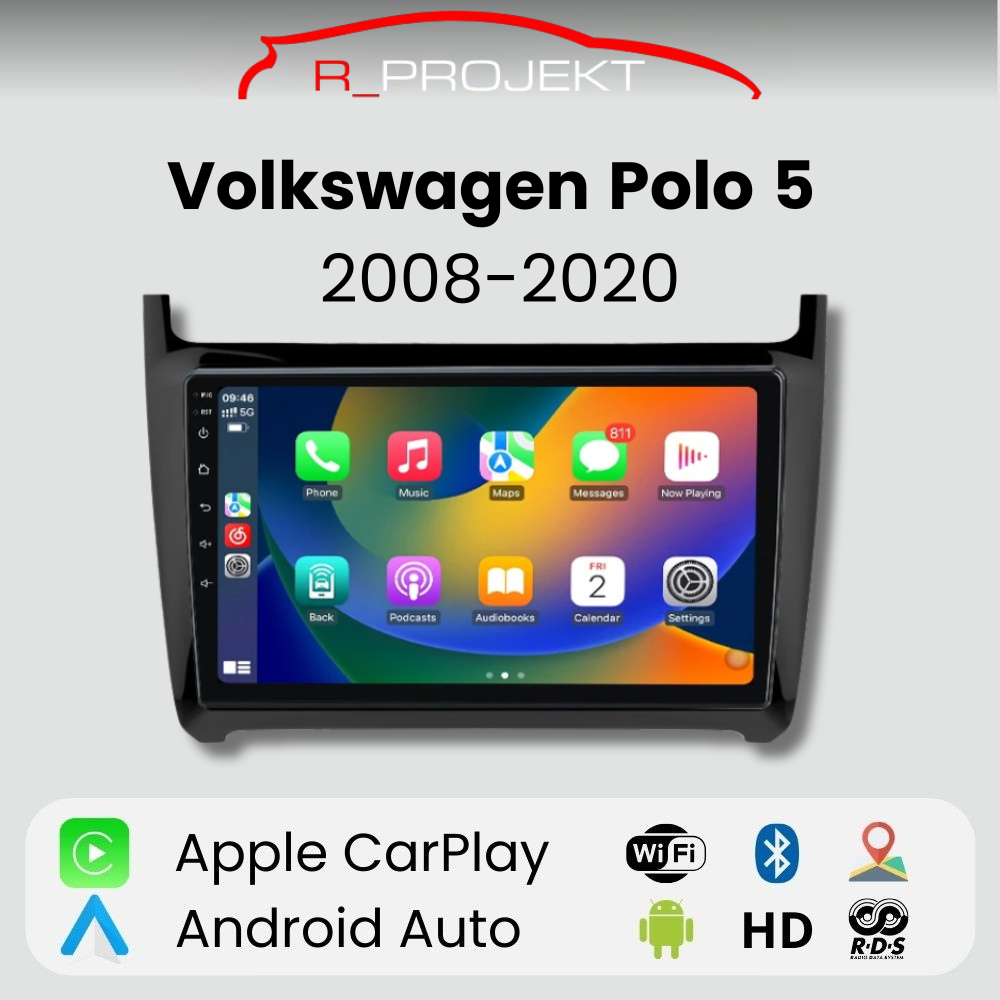 Android Autoradio Carplay Volkswagen Polo 5 6R 6C 2008-2020