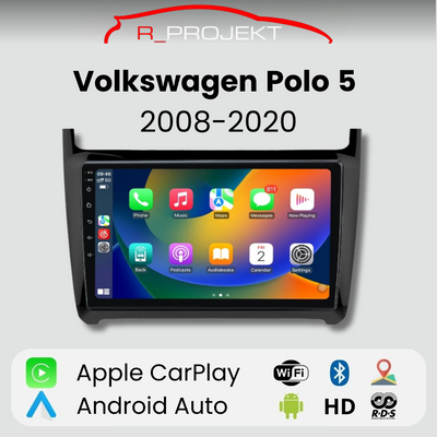 Android Auto Carplay Screen for Volkswagen Polo 5 6R 6C 2008-2020