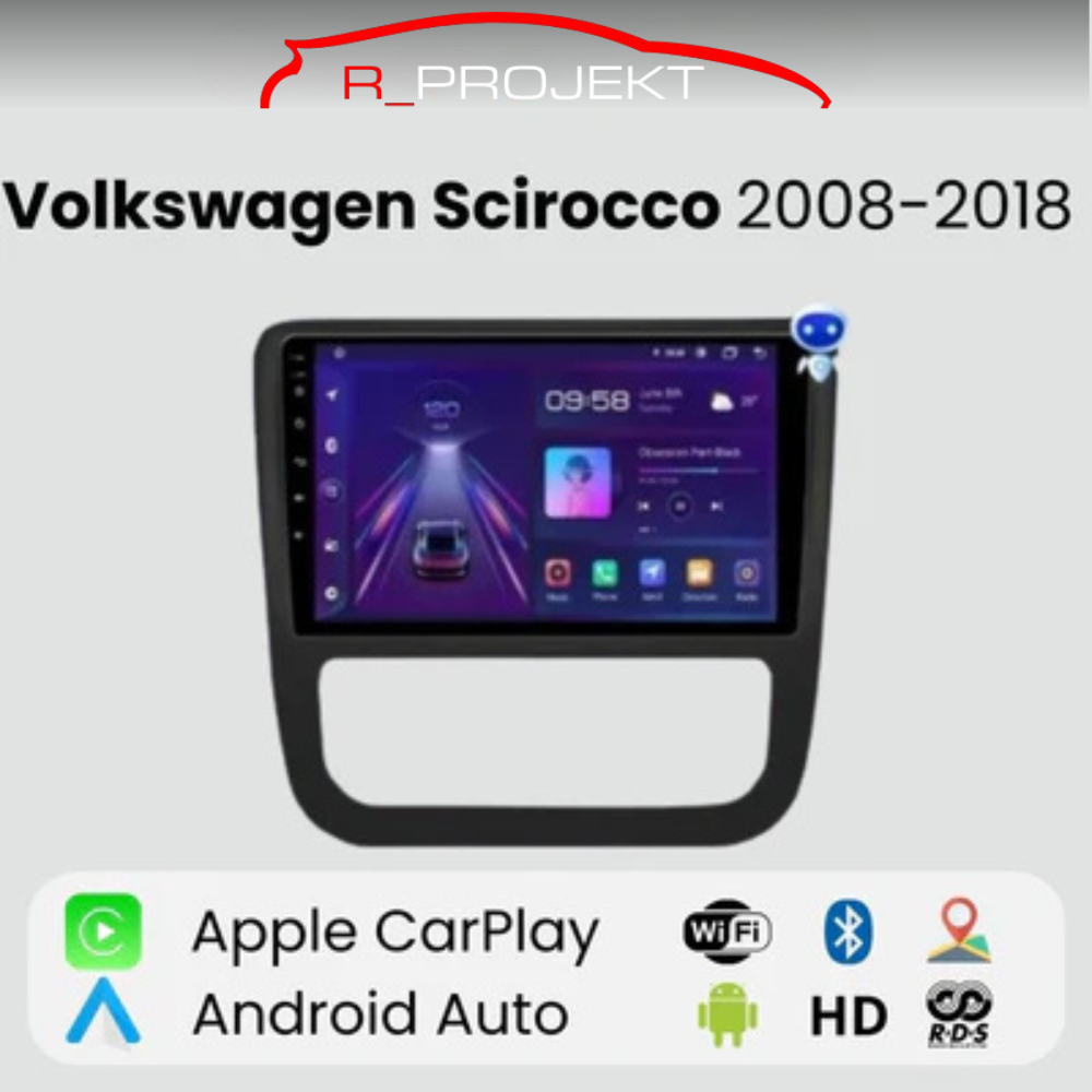 Radio Android Auto Carplay Volkswagen Scirocco 2008-2013