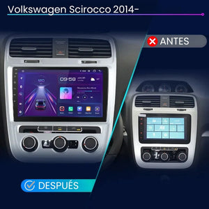 Pantalla Android Auto Carplay Volkswagen Scirocco 2015-