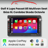 Radio Android Auto Carplay Volkswagen Seat Skoda Golf 4 Passat Polo Transporter T5 Multivan