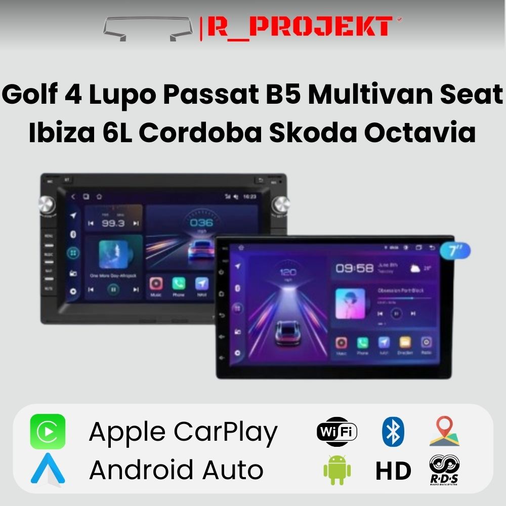 Radio Android Auto Carplay Volkswagen <tc>Seat</tc> Skoda <tc>Golf</tc> 4 Passat Polo Transporter T5 Multivan