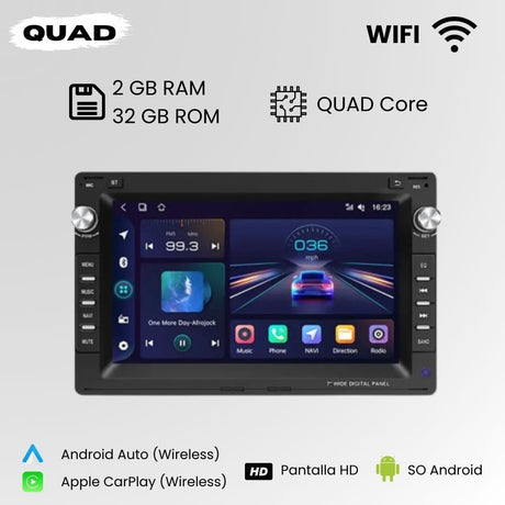 Radio Android Auto Carplay Volkswagen Seat Skoda Golf 4 Passat Polo Transporter T5 Multivan