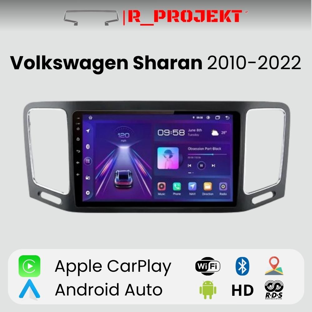 Android Autoradio Carplay Volkswagen Sharan 2010-2022