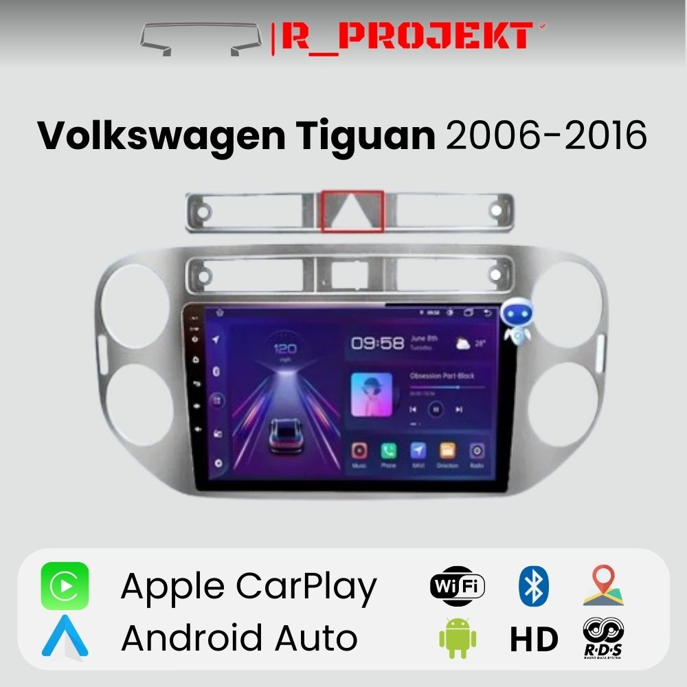 Android Autoradio Carplay Volkswagen Tiguan 2006-2016