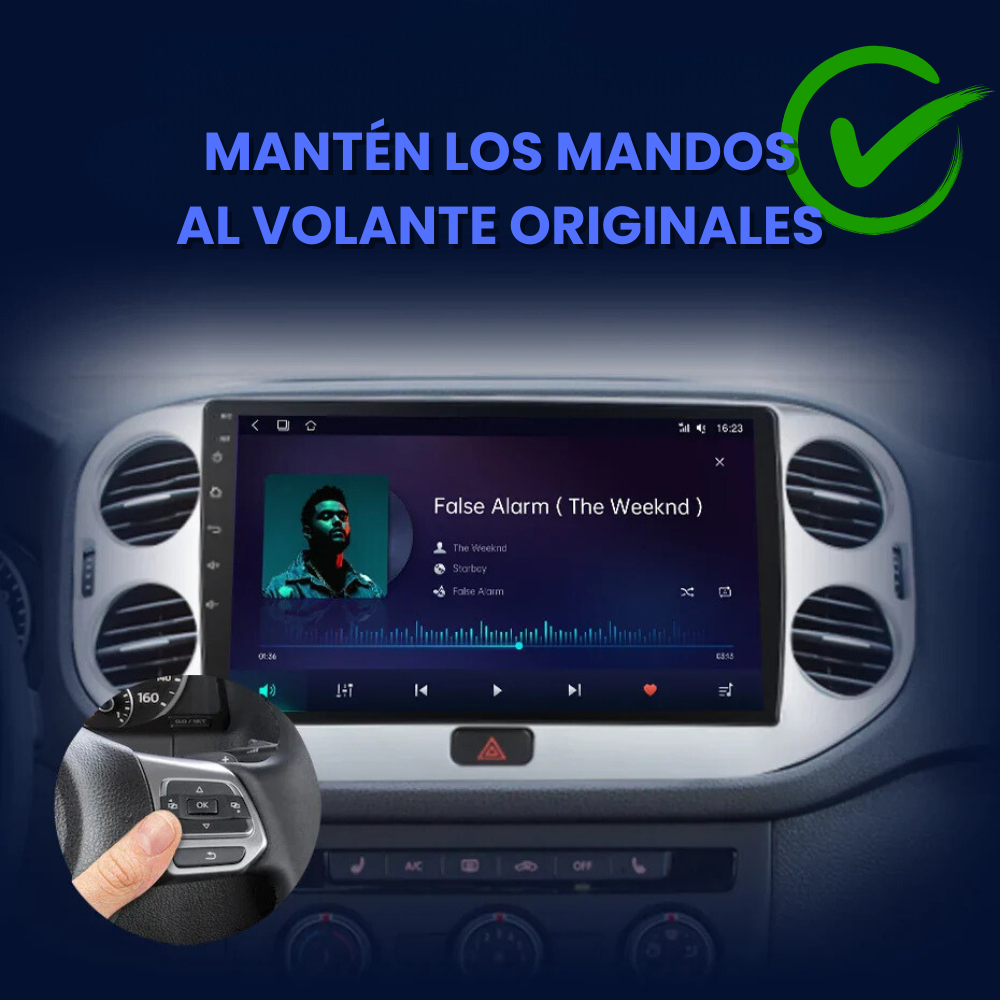 Android Autoradio Carplay Volkswagen Tiguan 2006-2016