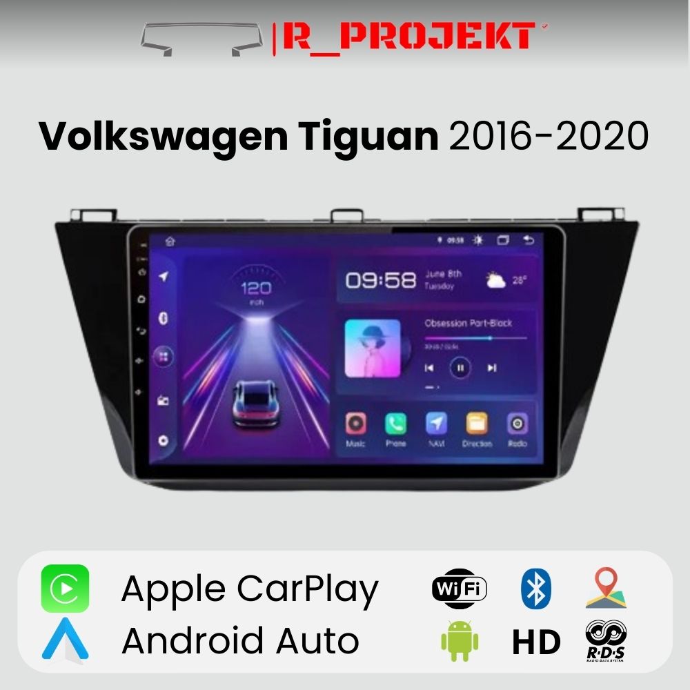 Radio Android Auto Carplay Volkswagen Tiguan 2016-2020