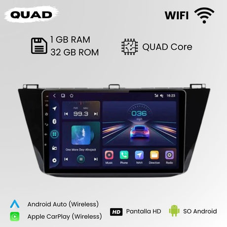 Android Auto Radio Carplay Volkswagen Tiguan 2016-2020