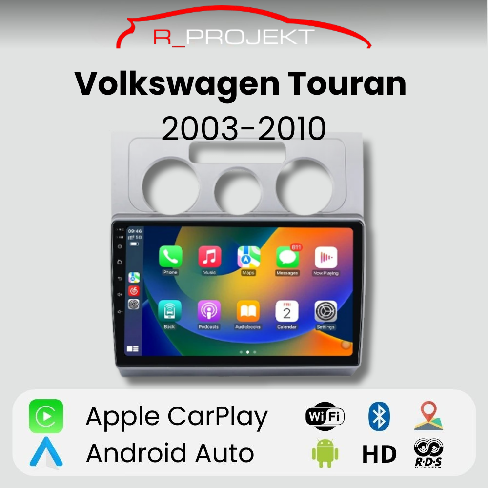 Android Autoradio Carplay Volkswagen Touran 1 2003 - 2010