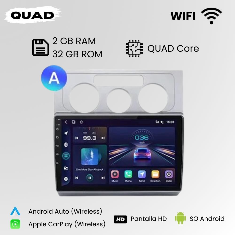 Radio Android Auto Carplay Volkswagen Touran 1 2003 - 2010