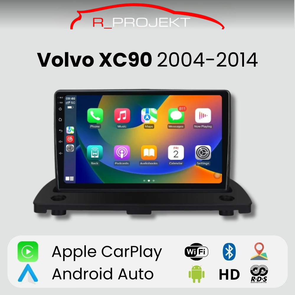 Radio Android Auto Carplay Volvo XC90 2004 - 2014