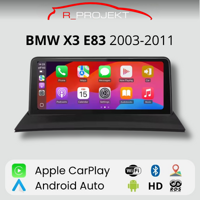 Android Auto Carplay Screen BMW X3 E83 10" 2003-2011