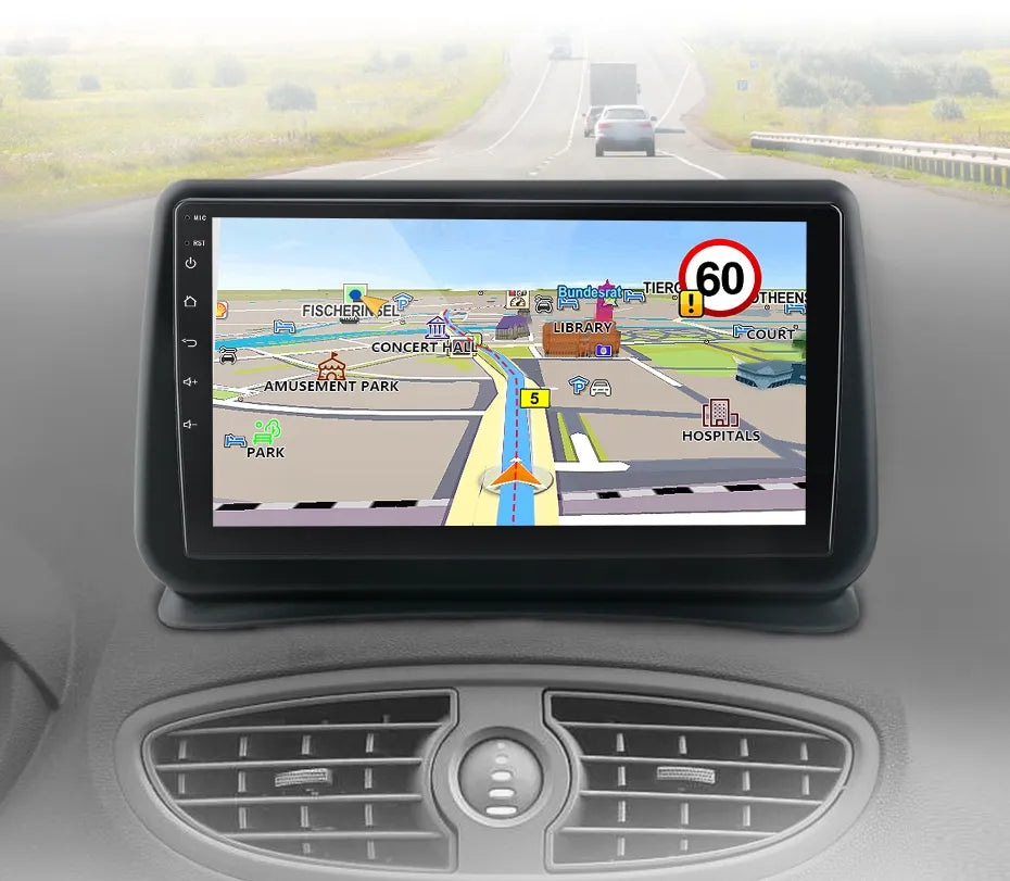 Touchscreen-Radio Android Auto Carplay Renault Clio 3 2005 - 2014 – RProjekt