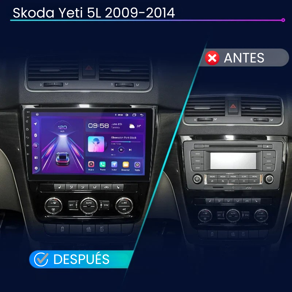 Android Autoradio Skoda Yeti 5L 2009-2014