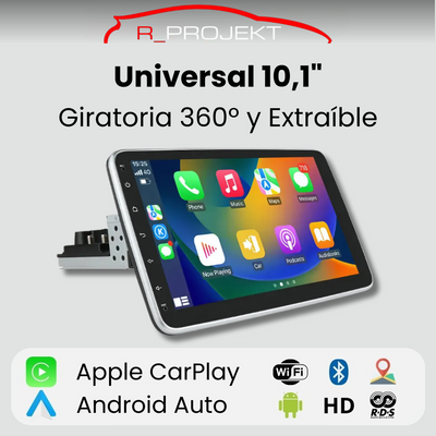 Universal 10 Inch Android Auto Carplay Rotatable and Removable Radio